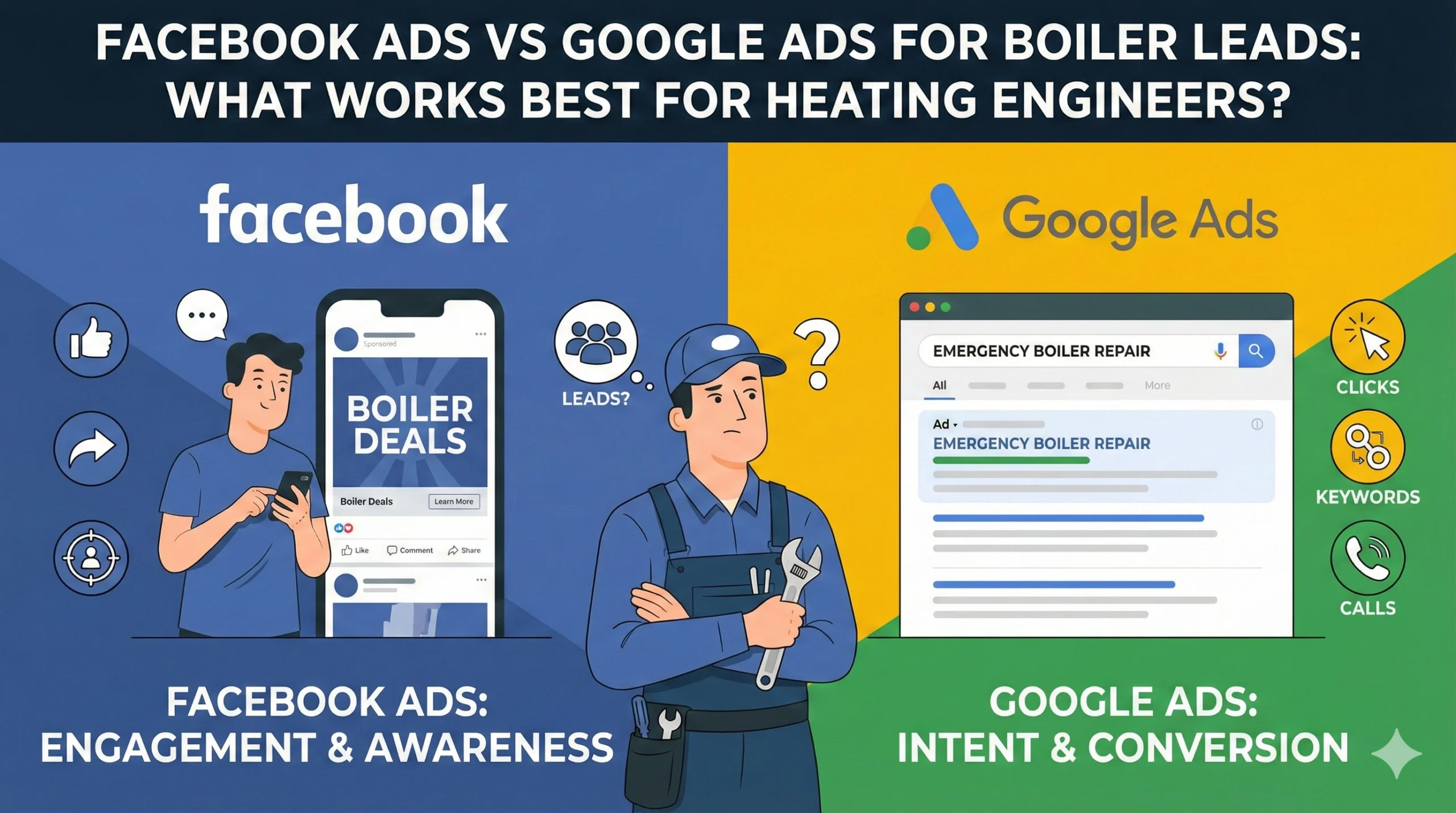Facebook Ads vs Google Ads for Boiler Leads What Works Best for Heating Engineers