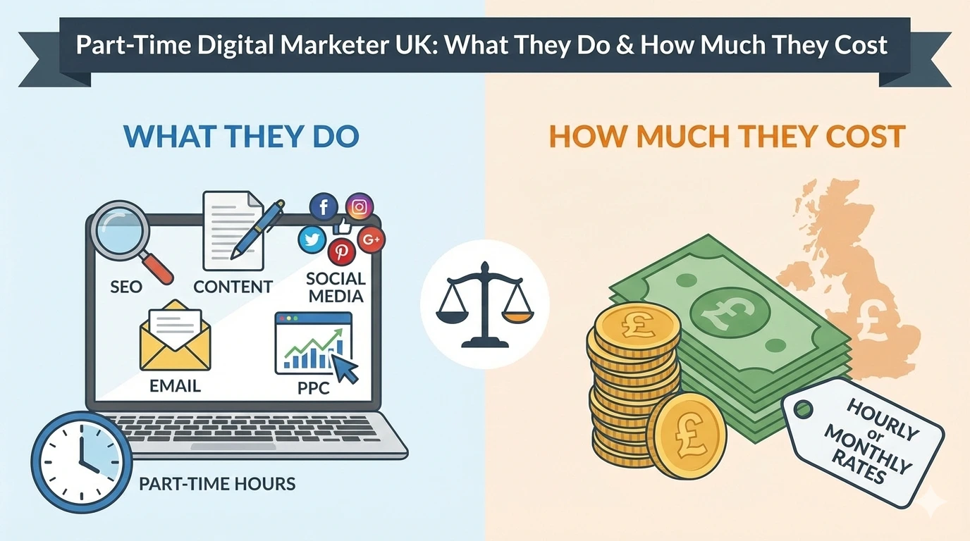 Part-Time Digital Marketer UK What They Do & How Much They Cost