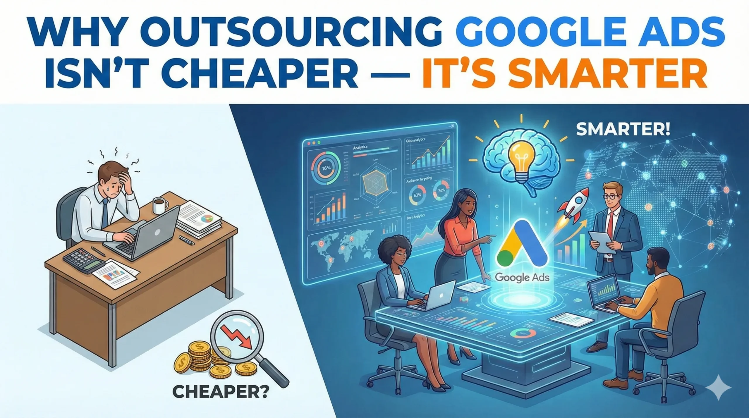 Why Outsourcing Google Ads Isn’t Cheaper — It’s Smarter