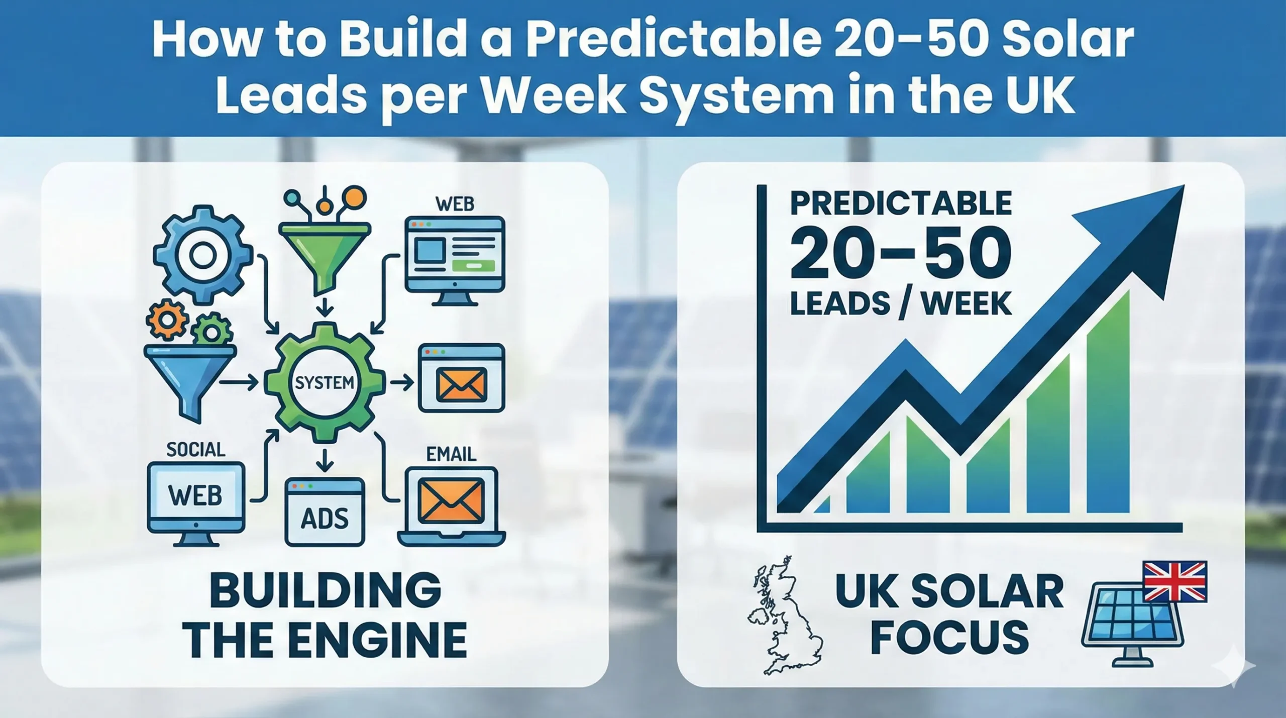 How to Build a Predictable 20–50 Solar Leads per Week System in the UK