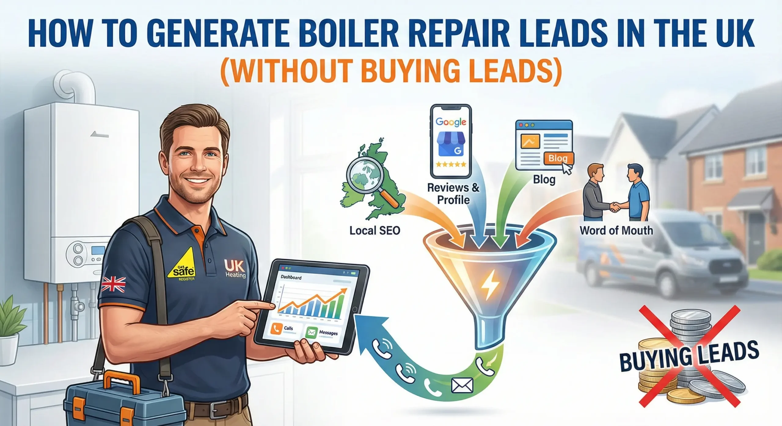 How to Generate Boiler Repair Leads in the UK (Without Buying Leads)